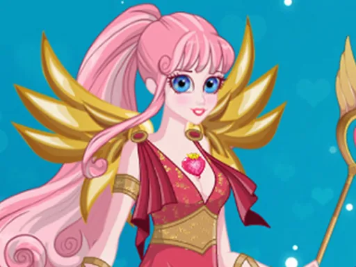 Cute Cupid is Preparing For Valentine's Day