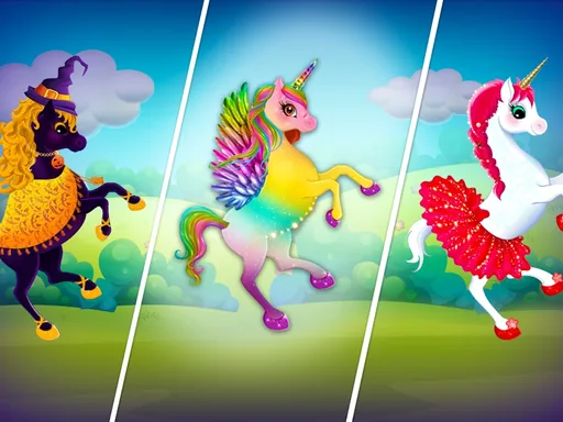 Unicorn Dress Up: Makeup Games
