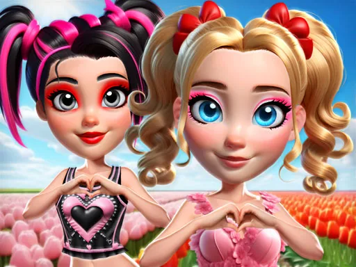 Vibrant Hearts: Glamour vs Punk